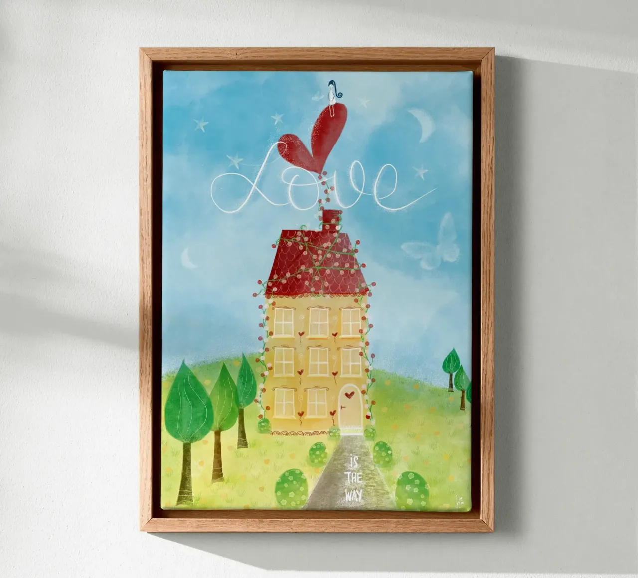 L'AMORE È LA VIA tela da Inge Hauser Illustration