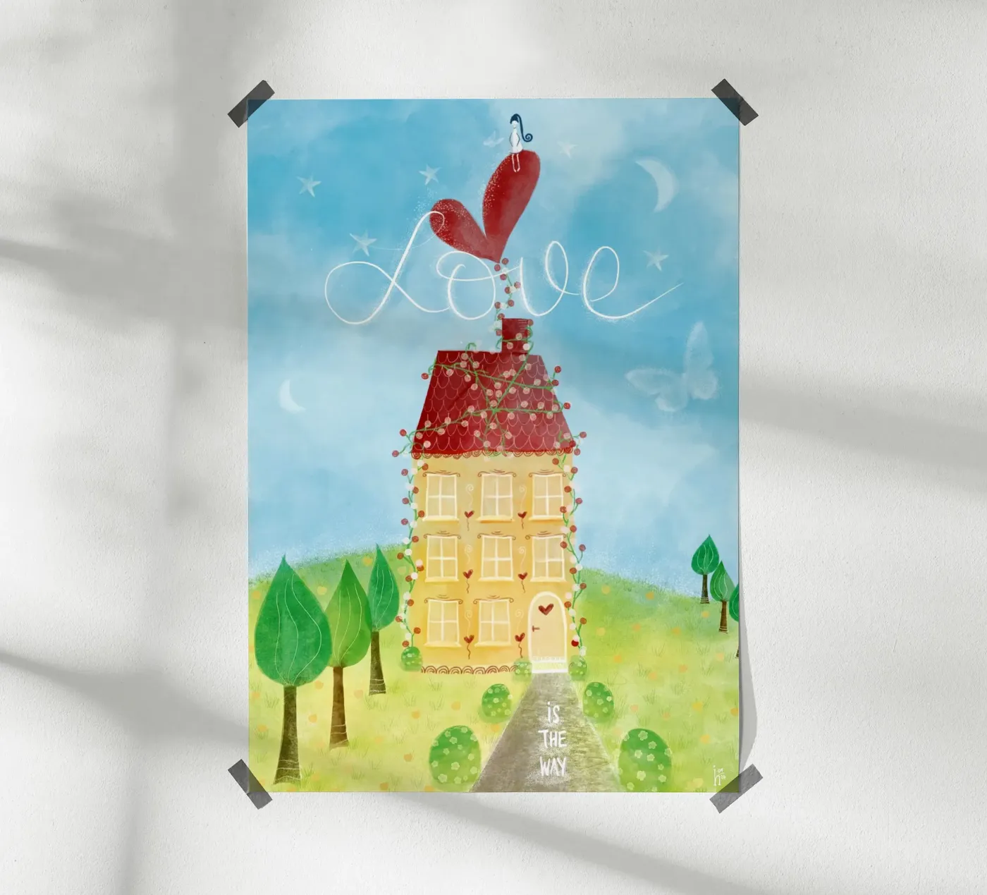 L'AMORE È LA VIA poster da Inge Hauser Illustration