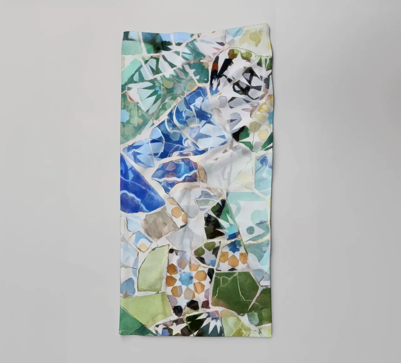 Mosaico di Barcellona 07 asciugamano da bagno da amini54