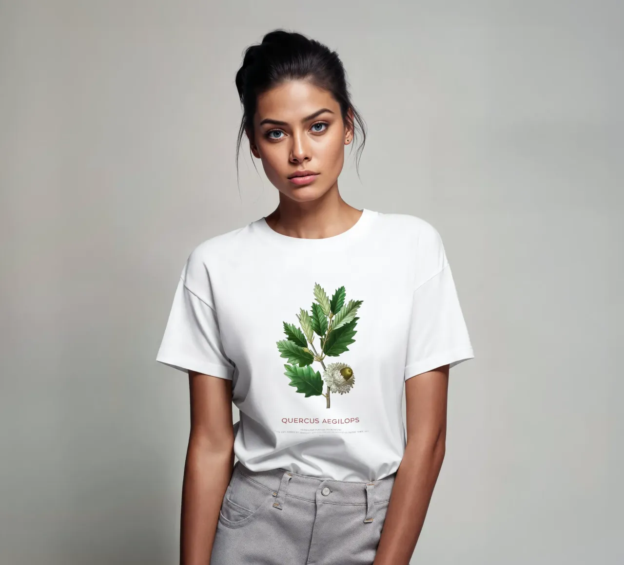 Quercia di Valonia o Quercus Aegilops t-shirt da Vintagrafica