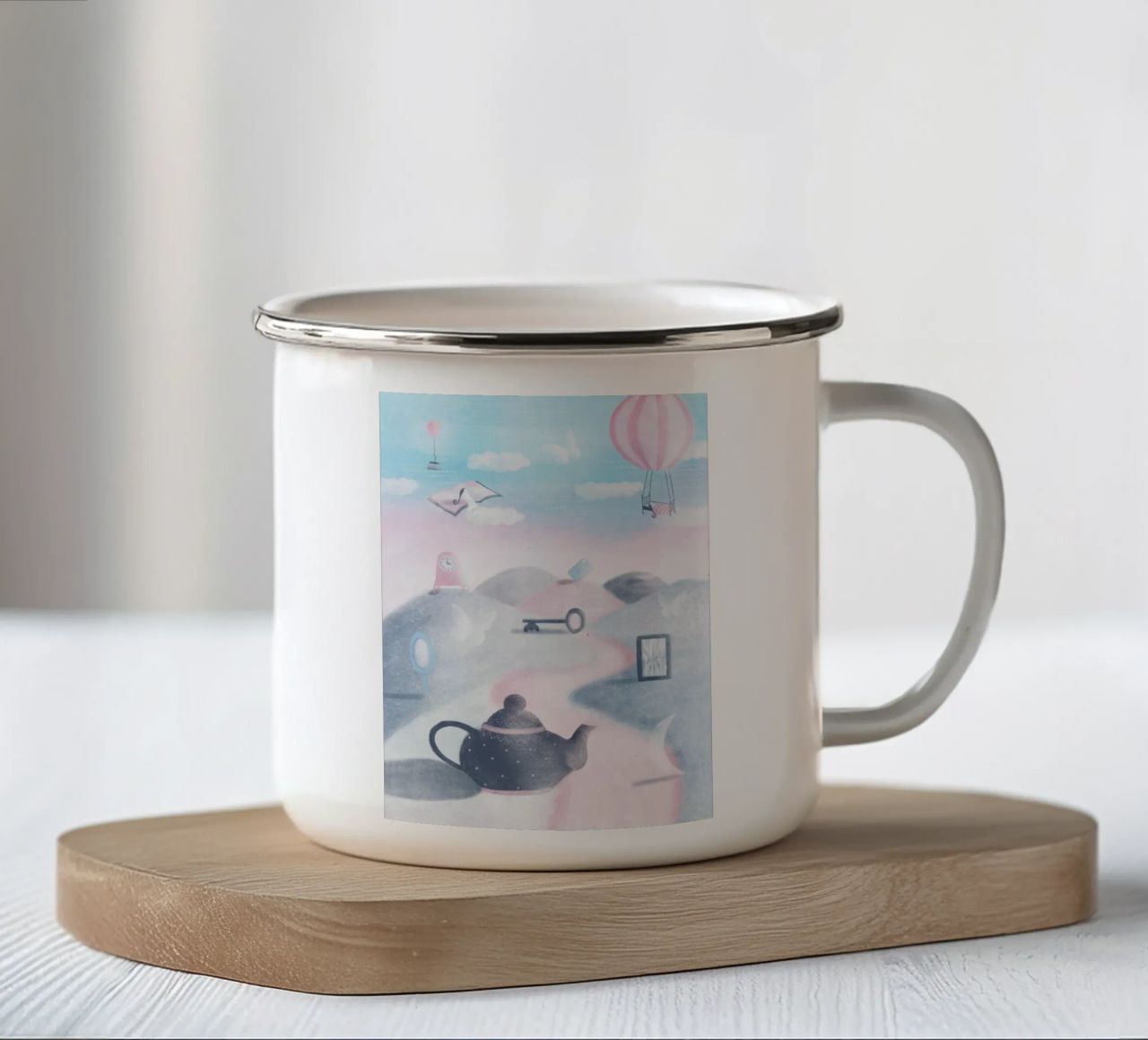 SOGNARE tazza in smalto da Inge Hauser Illustration