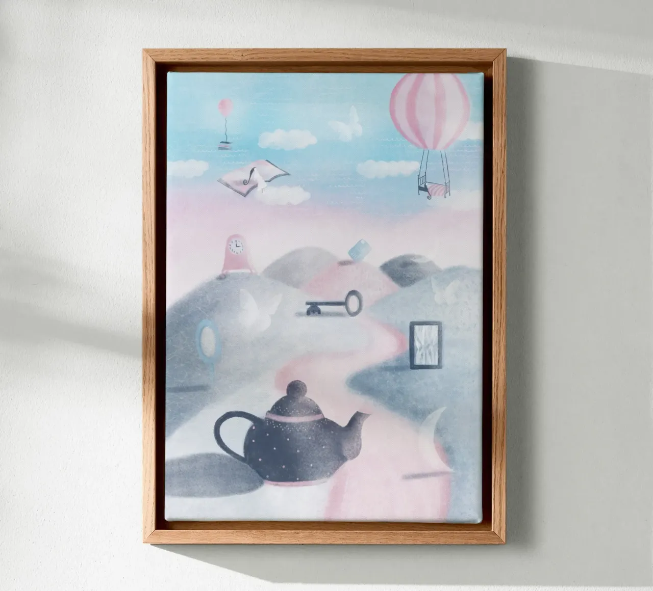 DROOMEN canvas met Baklijst van Inge Hauser Illustration