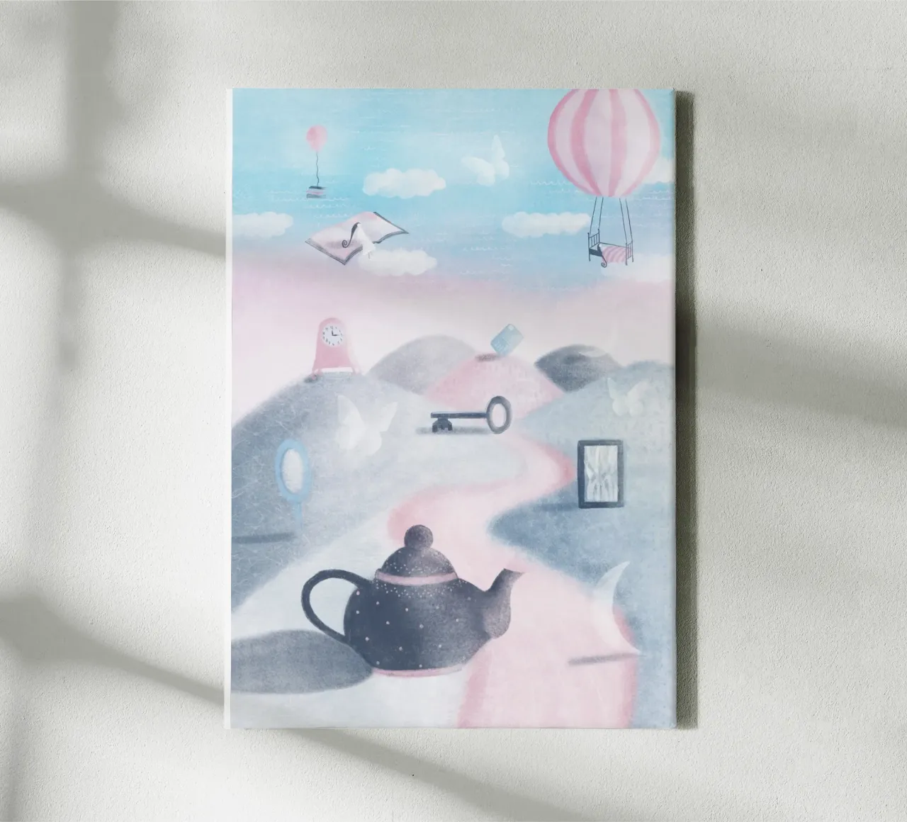 DROOMEN canvas met Baklijst van Inge Hauser Illustration
