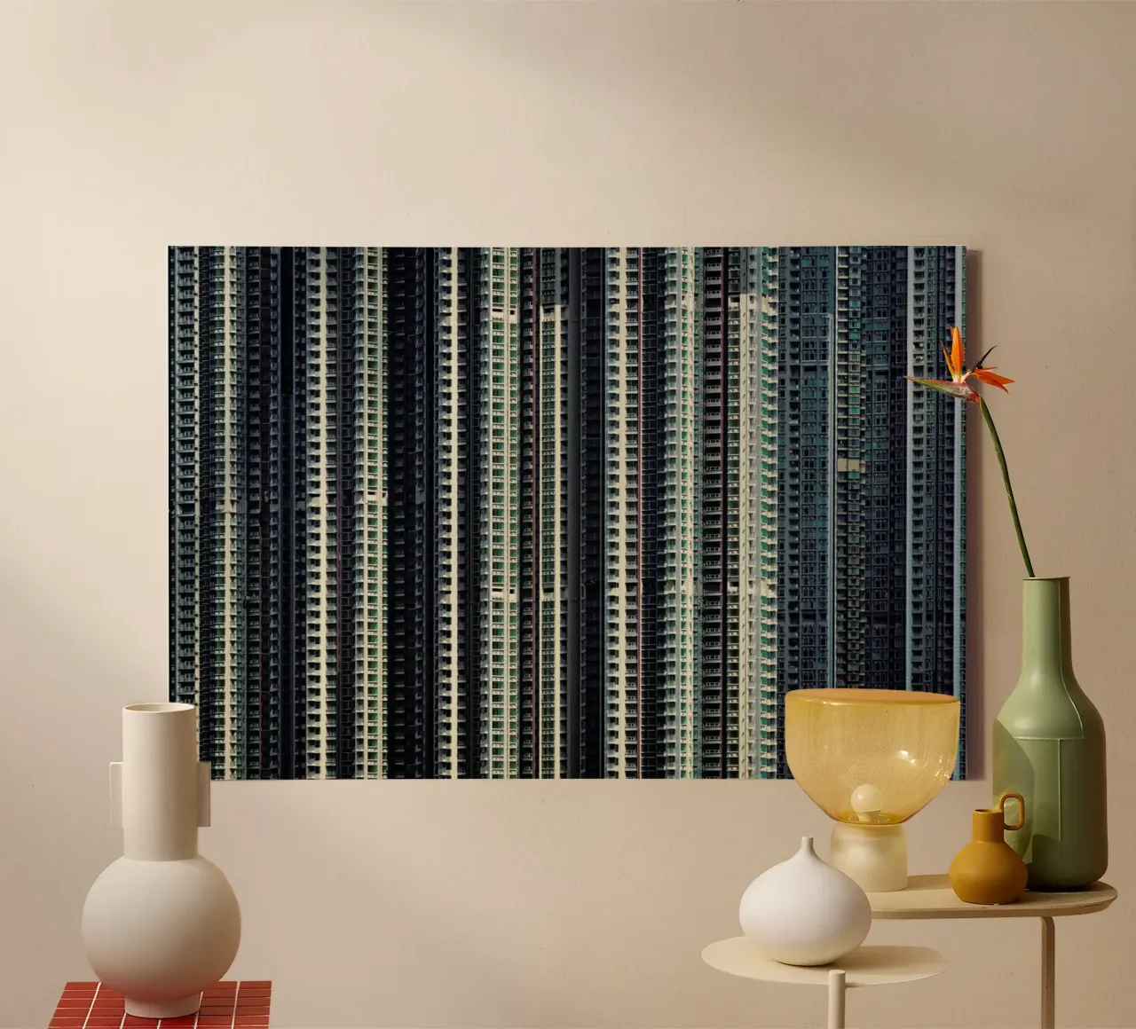 Propinquity Hong Kong 6 tela con Cornice a cassetta da Simon Butterworth