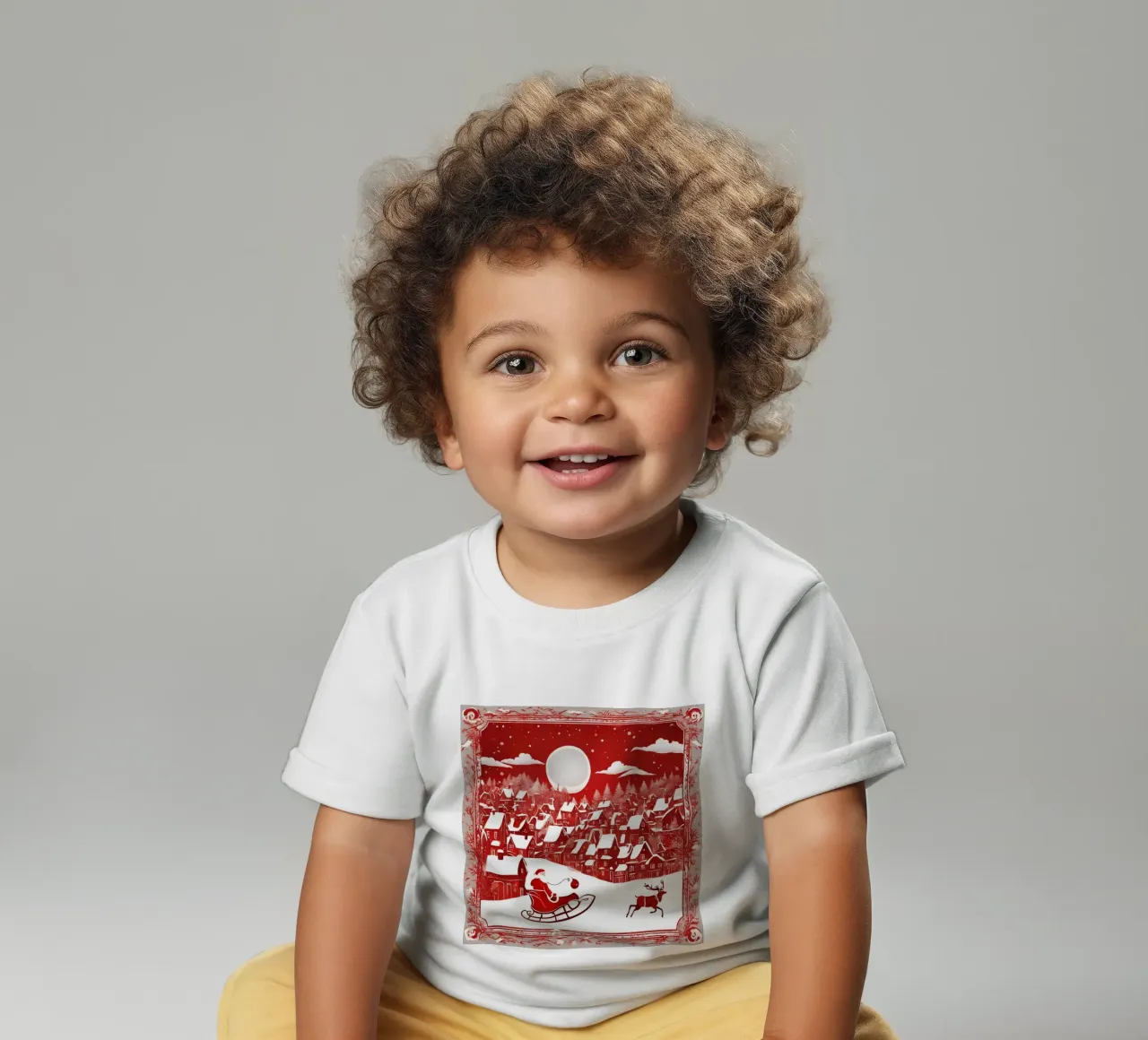 Natale 4 maglietta neonato da Rezh creations