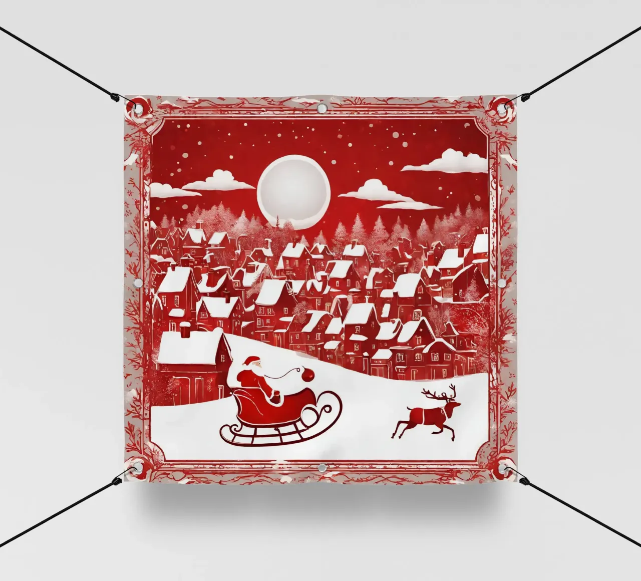 Natale 4 telo in pvc da Rezh creations