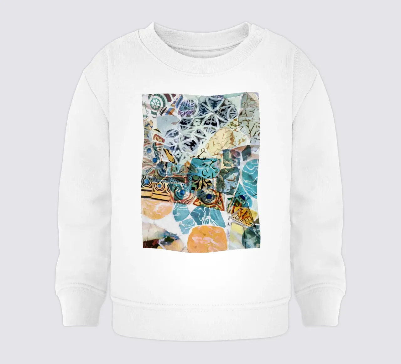 Mosaico de Barcelona 09 sudadera de bebé de amini54