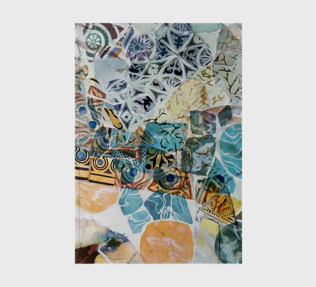 Mosaic of Barcelona 09 notebook by amini54