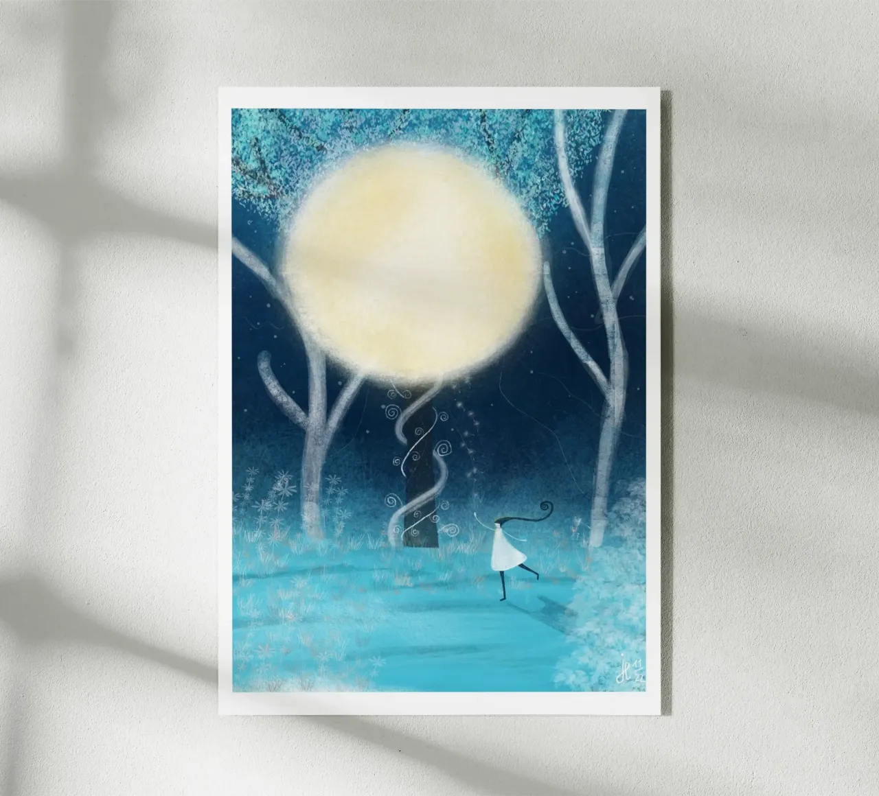 BAILE BAJO LA LUNA metacrilato de Inge Hauser Illustration