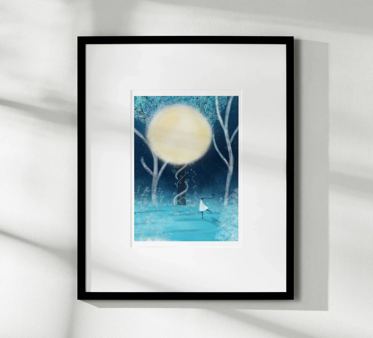 DANSE SOUS LA LUNE poster de Inge Hauser Illustration