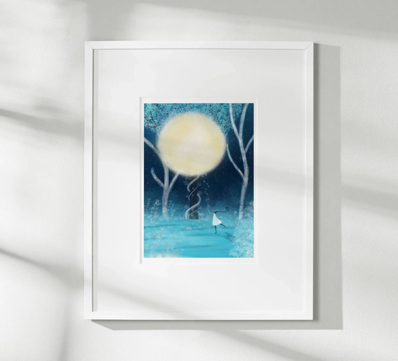 DANSE SOUS LA LUNE poster de Inge Hauser Illustration