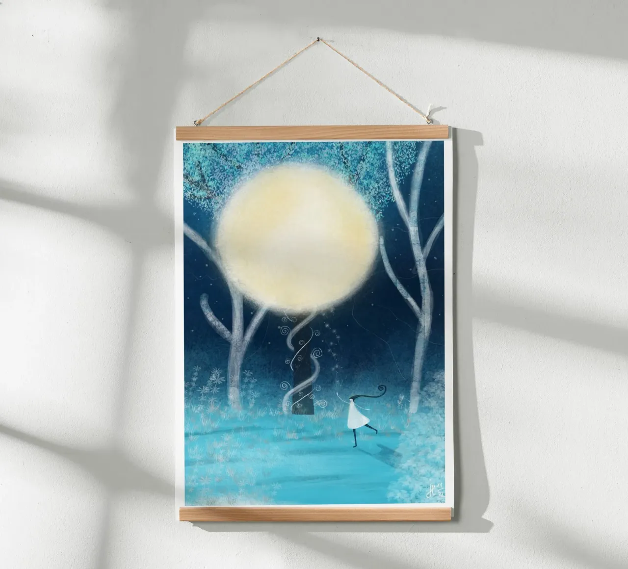 DANZA SOTTO LA LUNA poster da Inge Hauser Illustration