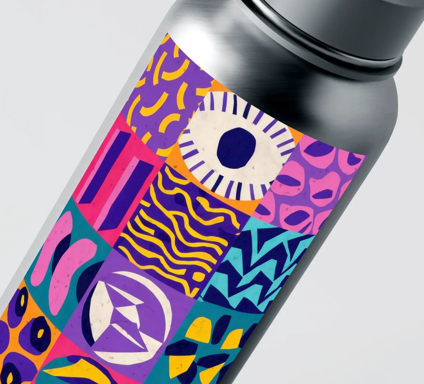 Purple Geometric Patchwork sticker by Bring Hues