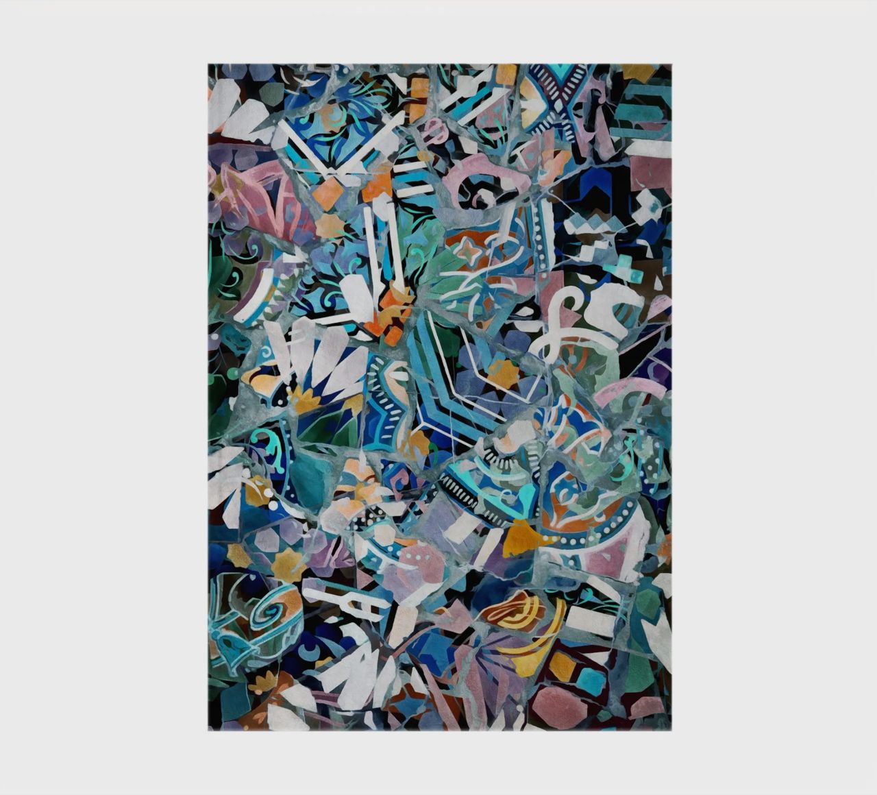 Mosaic of Barcelona 11 notebook by amini54