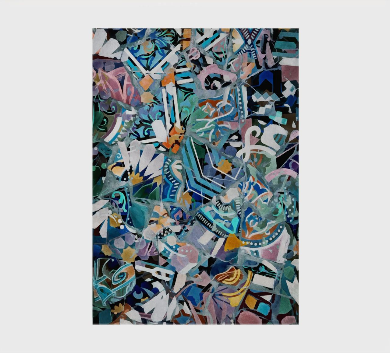 Mosaic of Barcelona 11 notebook by amini54