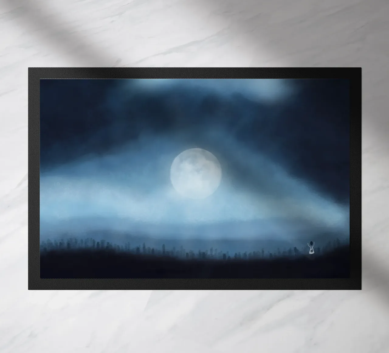FULL MOON doormat by Inge Hauser Illustration