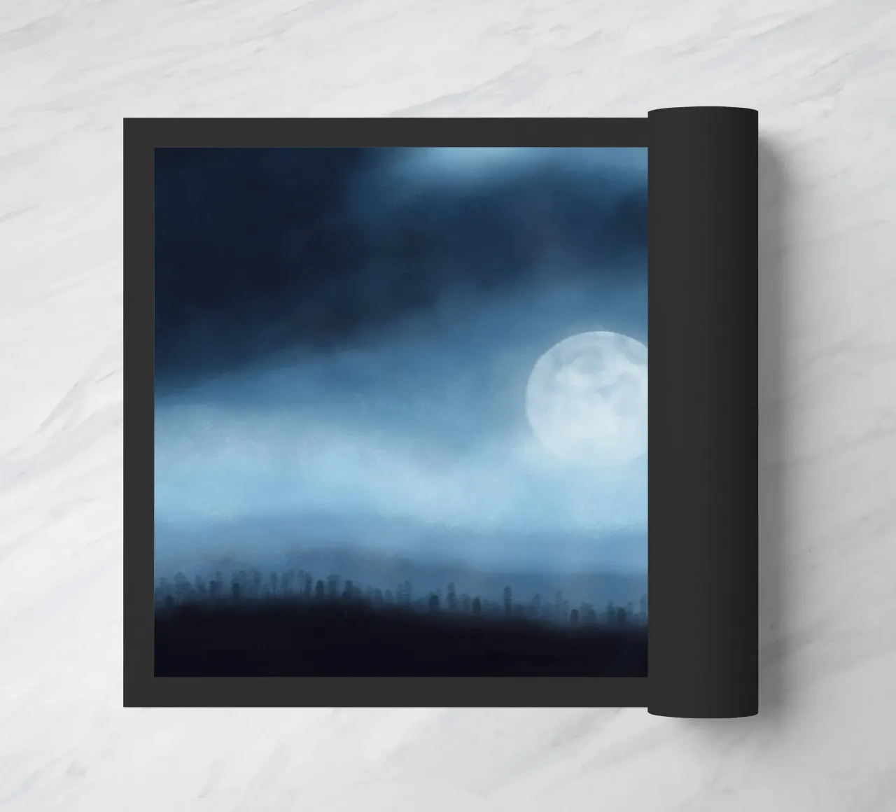 FULL MOON doormat by Inge Hauser Illustration