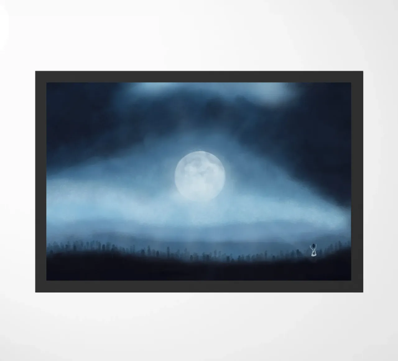 FULL MOON doormat by Inge Hauser Illustration