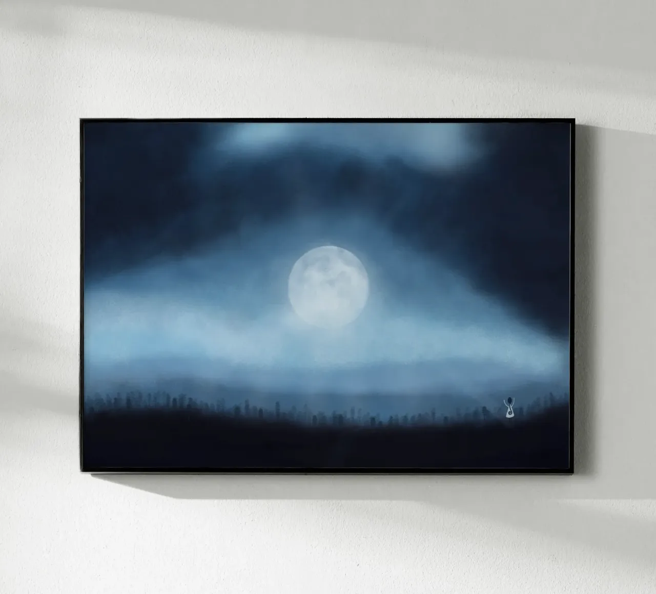 FULL MOON plexiglass da Inge Hauser Illustration