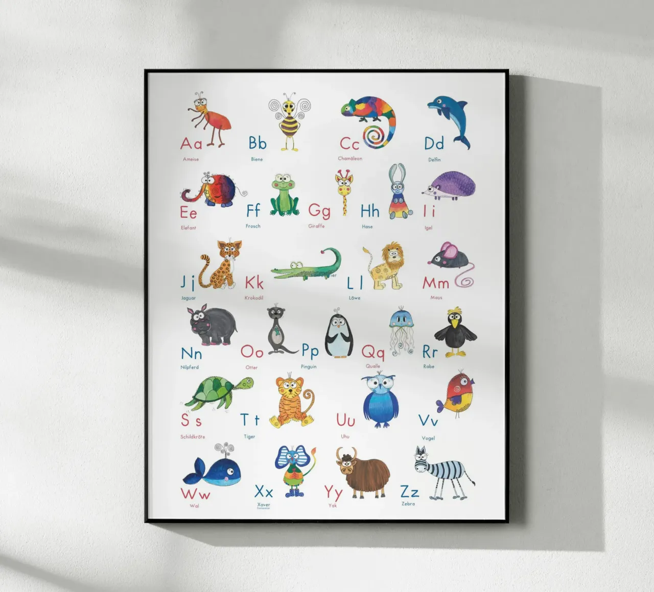 TIER ABC plexiglass da Inge Hauser Illustration