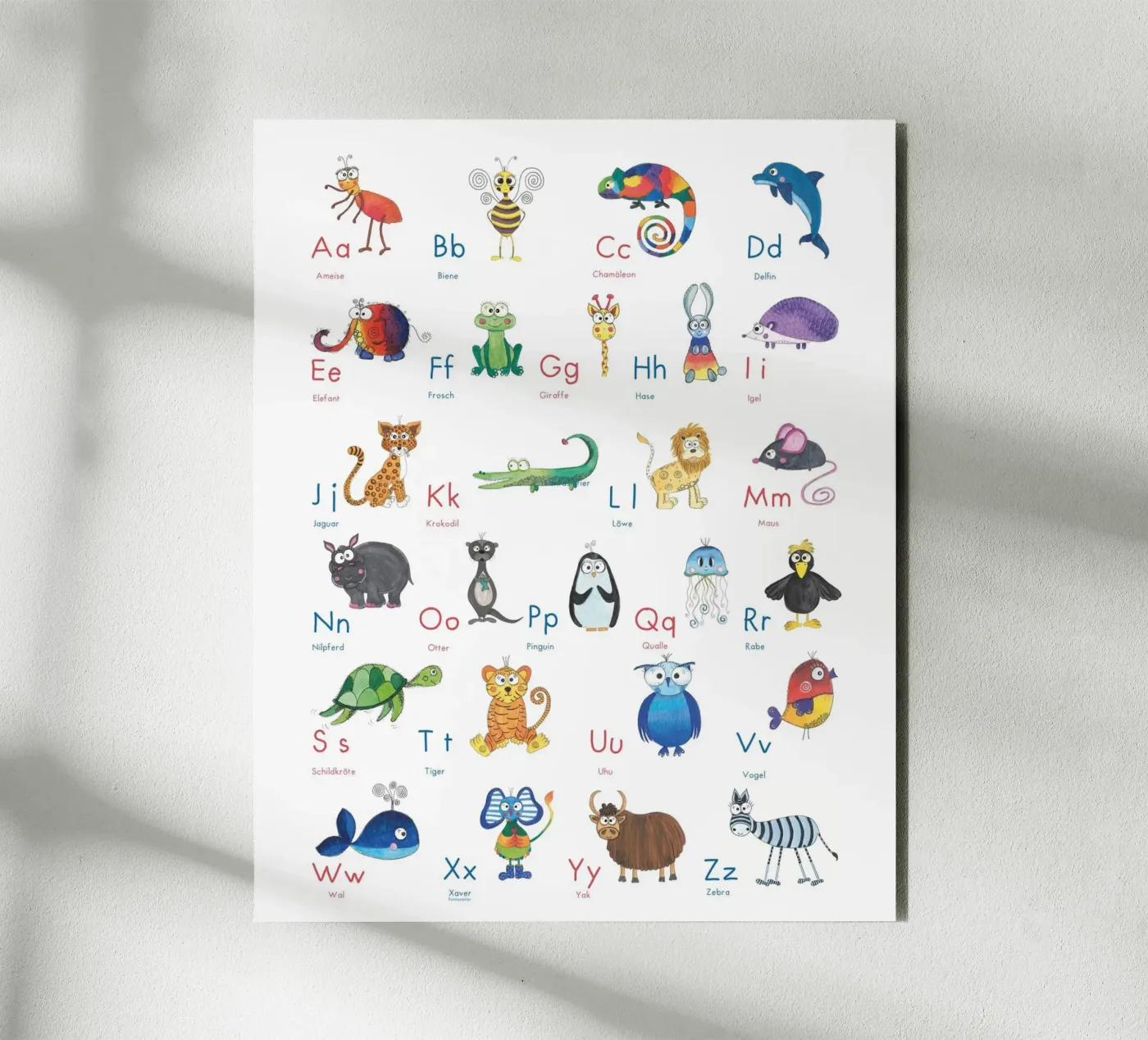 TIER ABC alluminio dibond da Inge Hauser Illustration