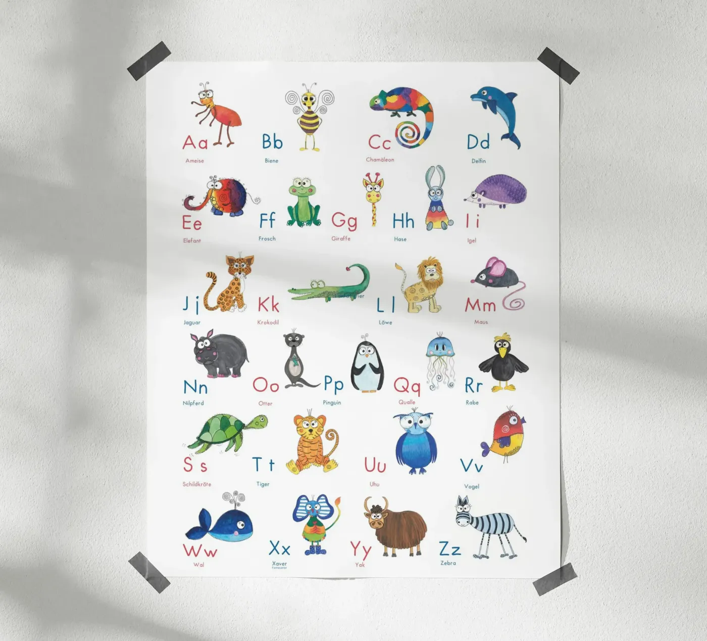 TIER ABC poster da Inge Hauser Illustration