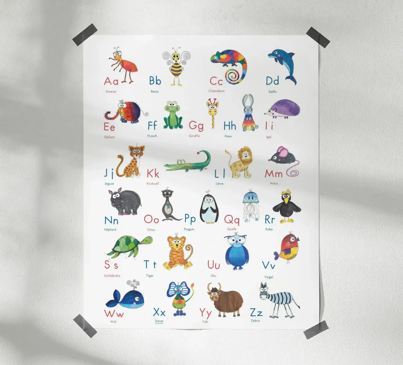 TIER ABC poster da Inge Hauser Illustration