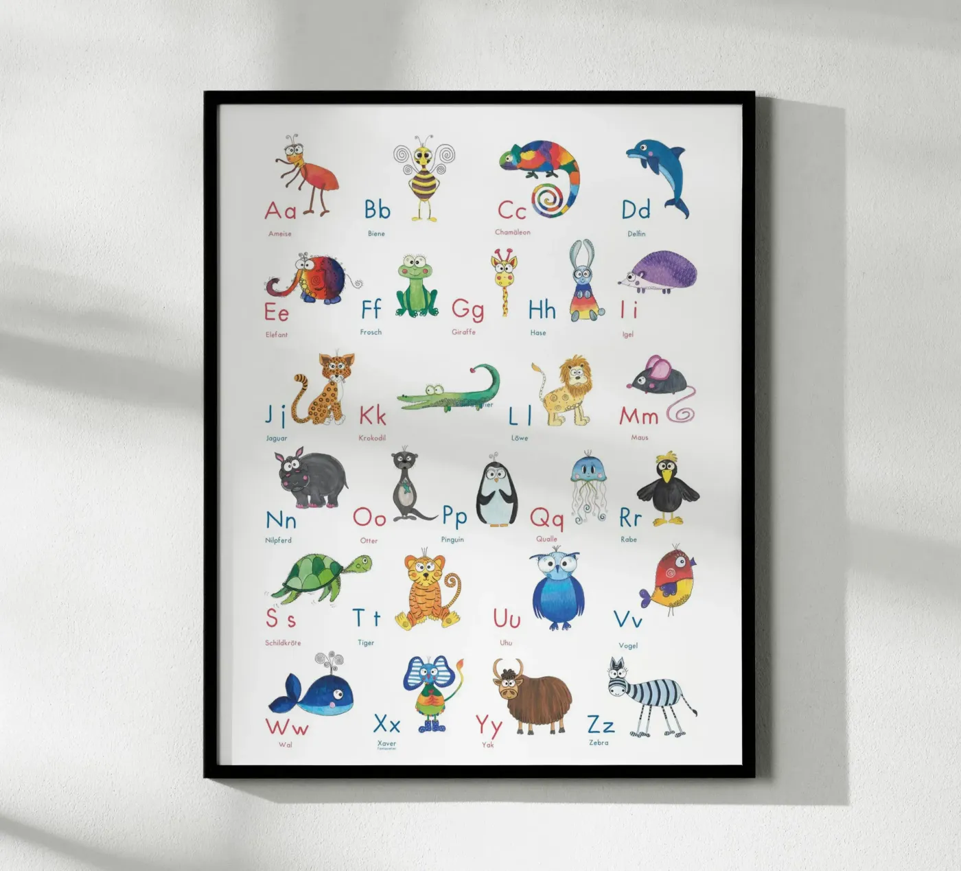 TIER ABC poster da Inge Hauser Illustration