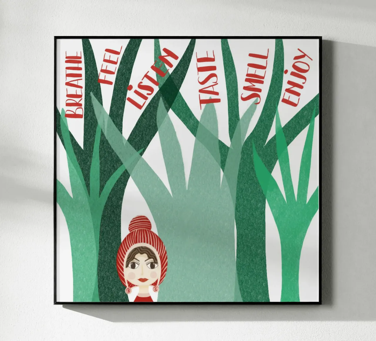 SALUTE MENTALE plexiglass da Inge Hauser Illustration