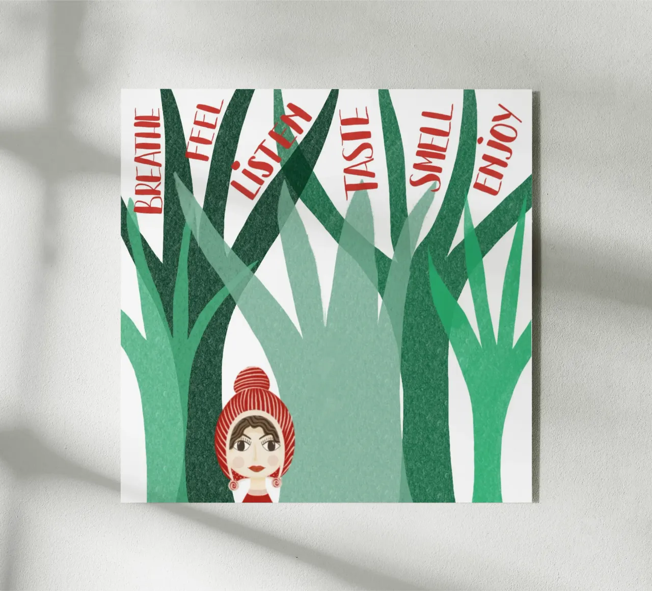 SALUTE MENTALE plexiglass da Inge Hauser Illustration