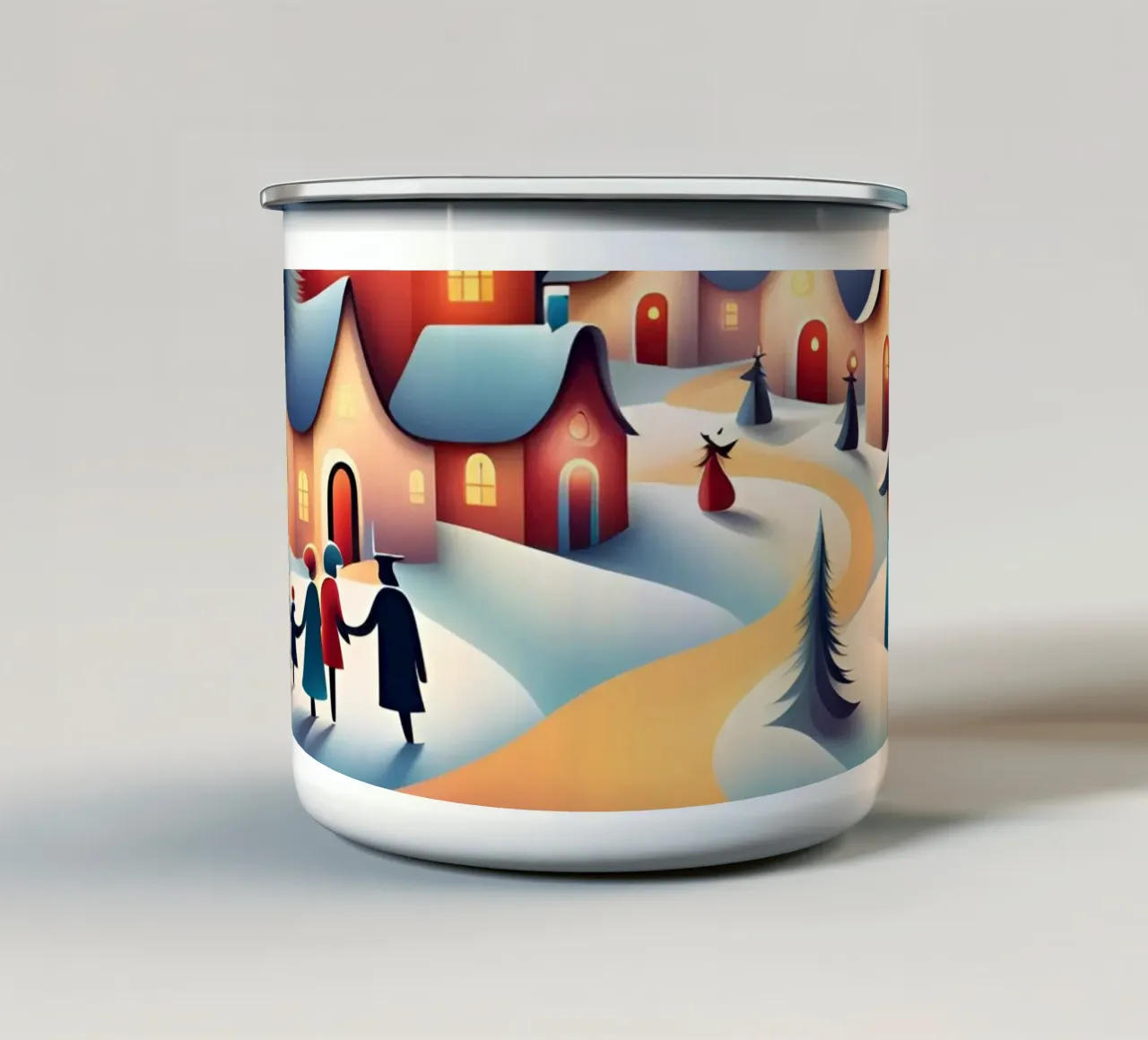 Natale 7 tazza in smalto da Rezh creations