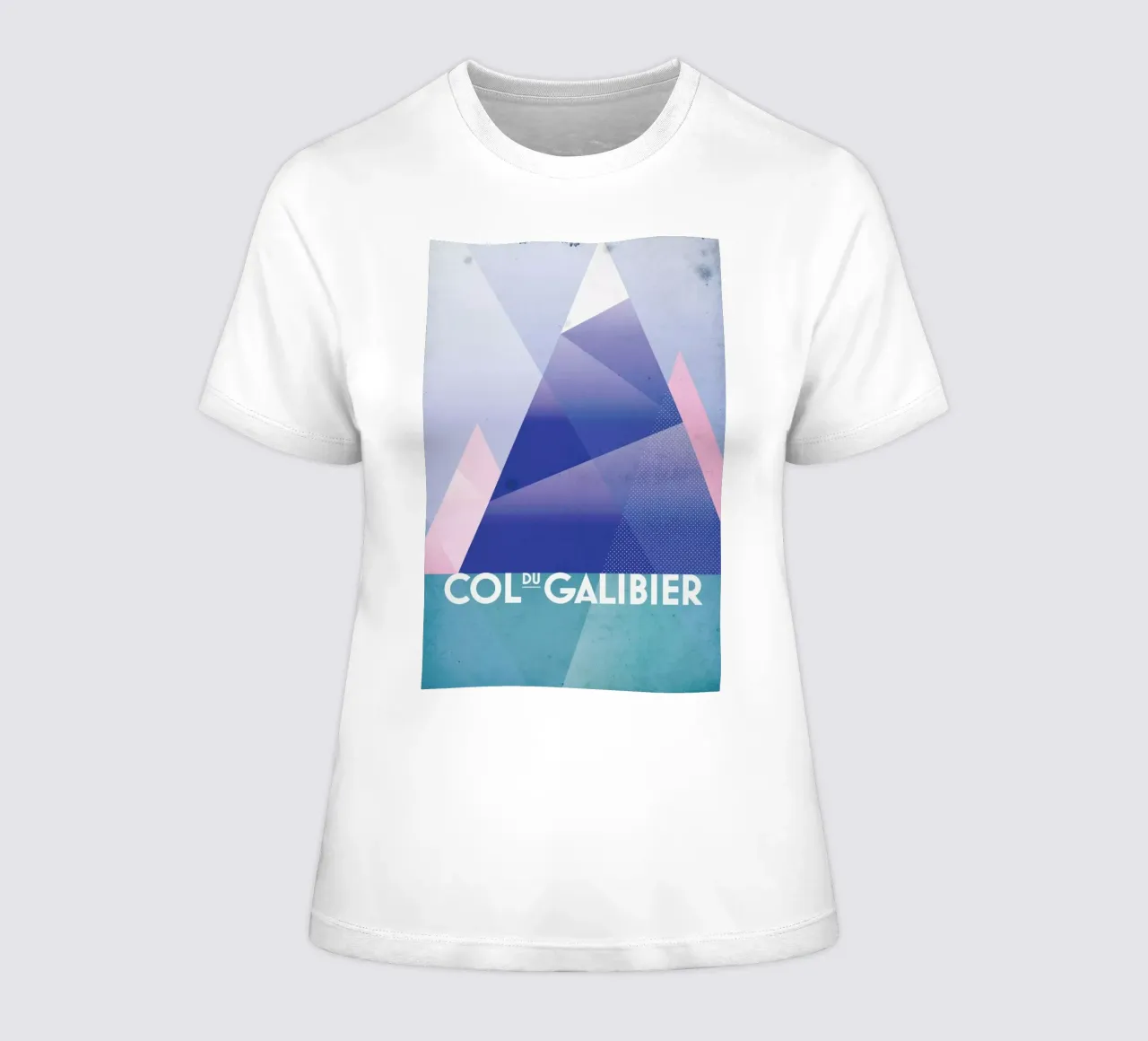 Col du Galibier women's fitted t-shirt by Benjamin Andresen