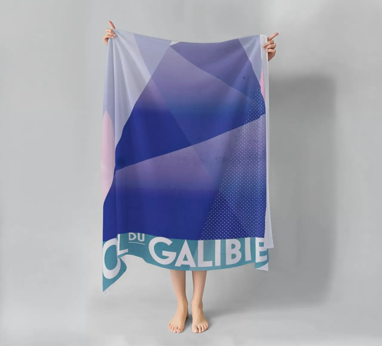 Col du Galibier beach towel by Benjamin Andresen