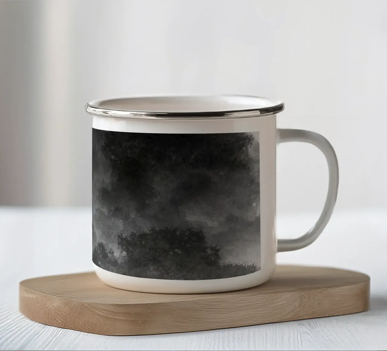 Foresta di nuvole 2 tazza in smalto da Studio B