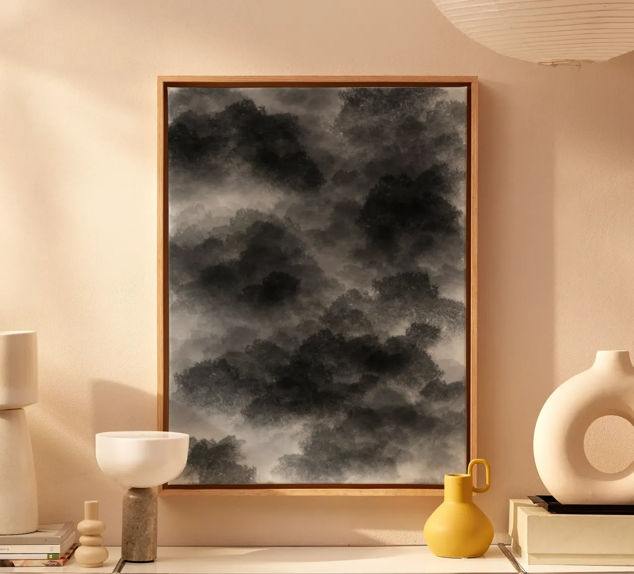 Forest of Clouds 2 canvas with Floater frame by Studio B