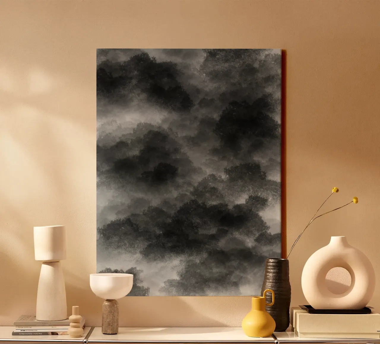 Forest of Clouds 2 canvas with Floater frame by Studio B