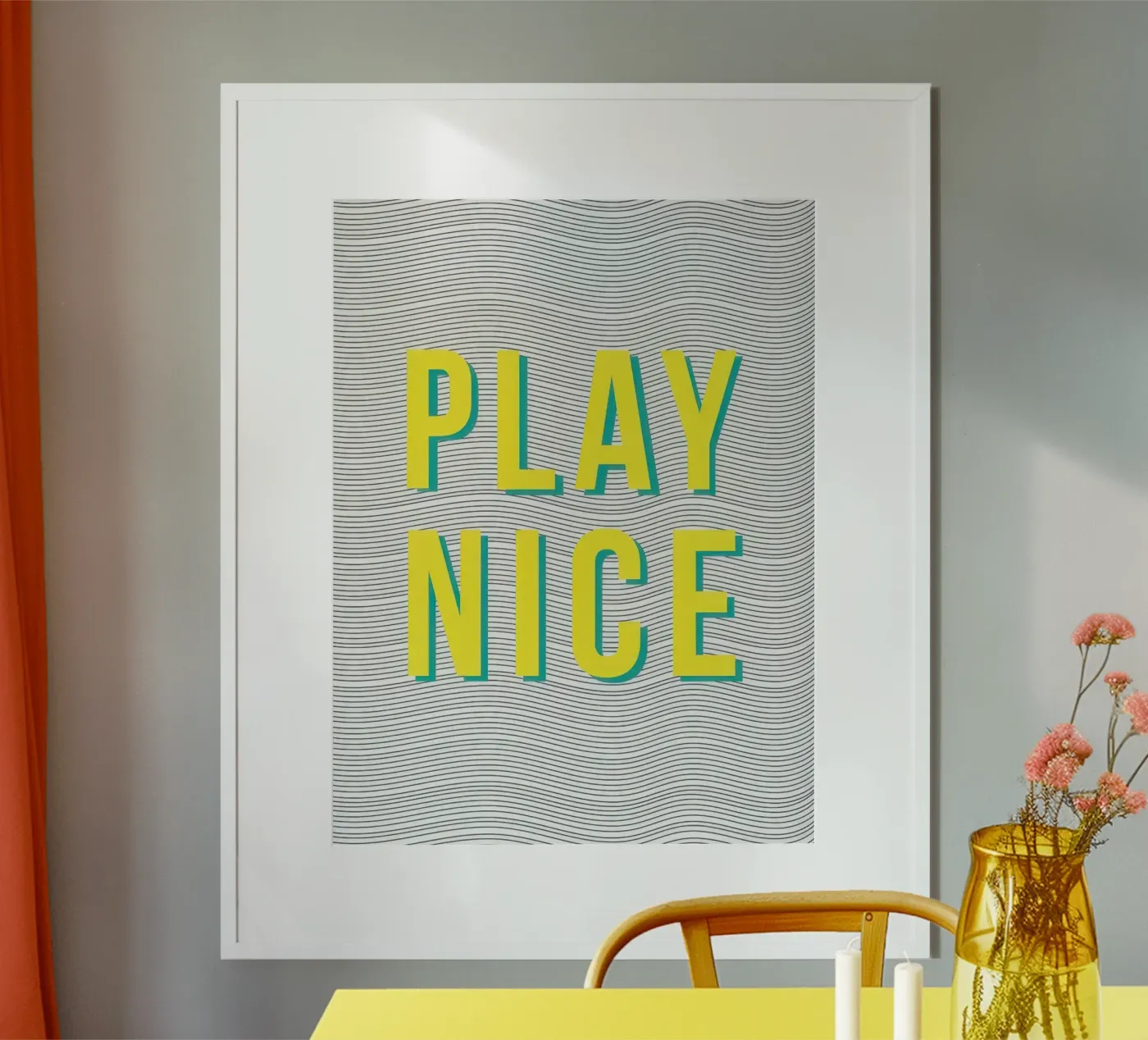 Play Nice poster by thypograph store