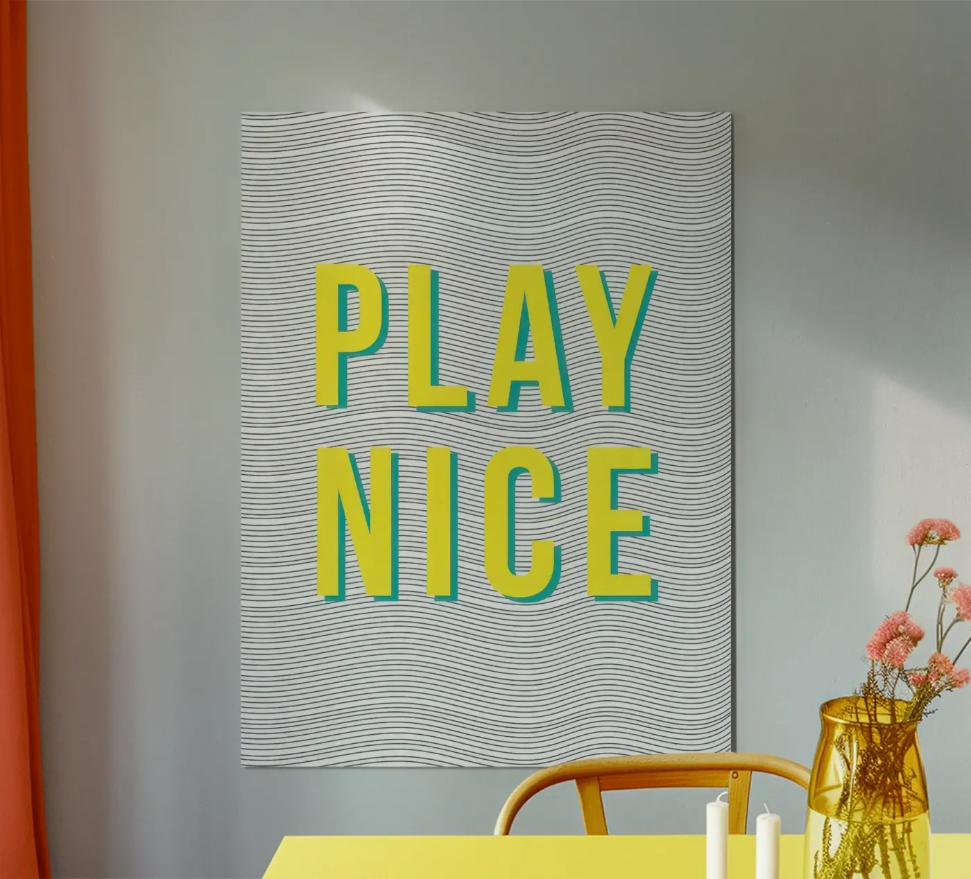 Play Nice poster by thypograph store