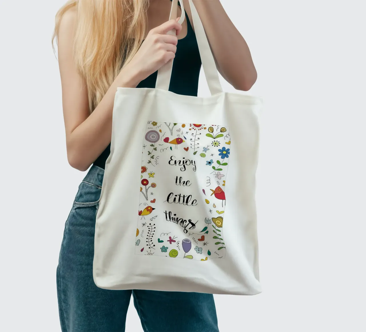 GODERSI LE PICCOLE COSE borsa in juta da Inge Hauser Illustration