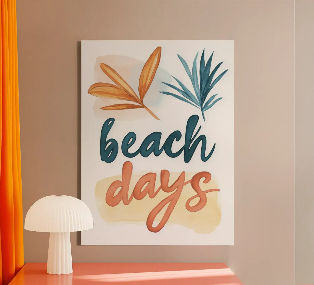Beach Days (Version No 1) tela da treechild