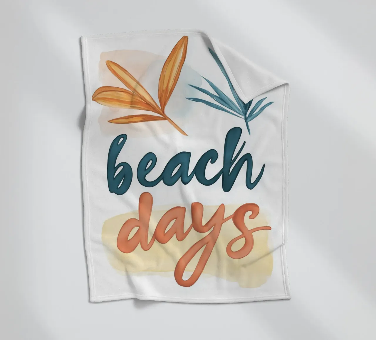 Beach Days (Version No 1) coperta in pile da treechild