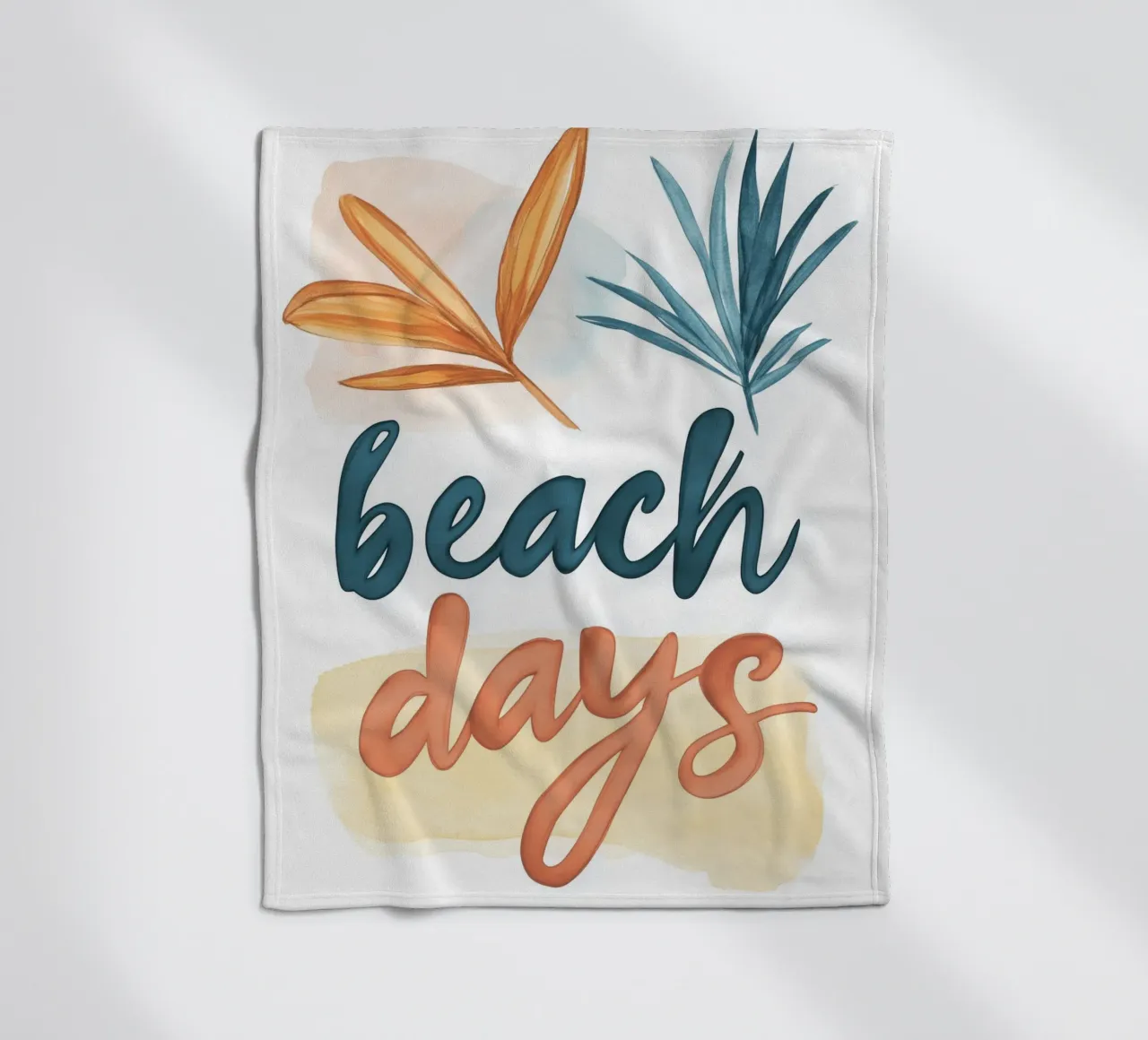 Beach Days (Version No 1) coperta in pile da treechild
