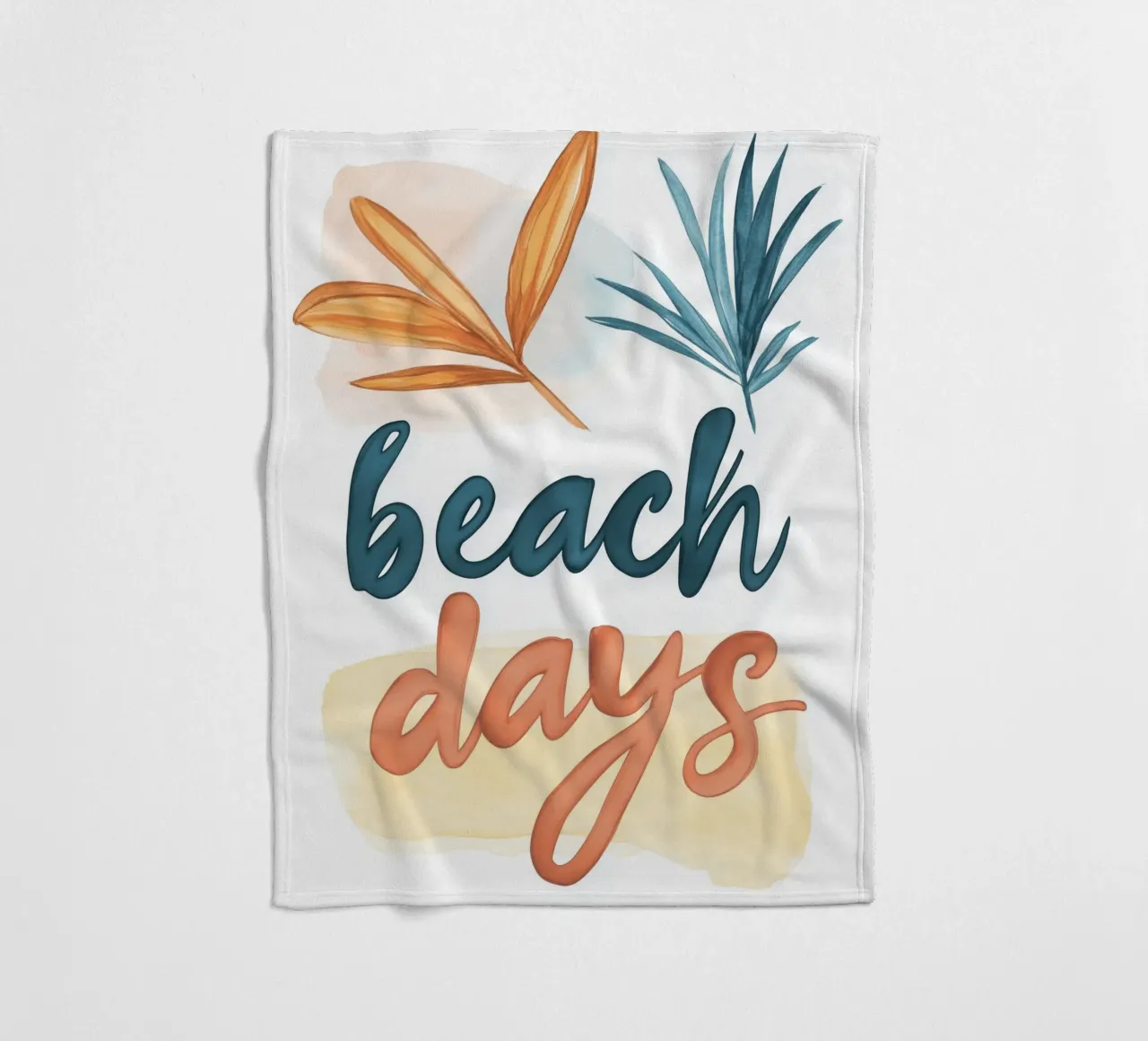 Beach Days (Version No 1) coperta in pile da treechild
