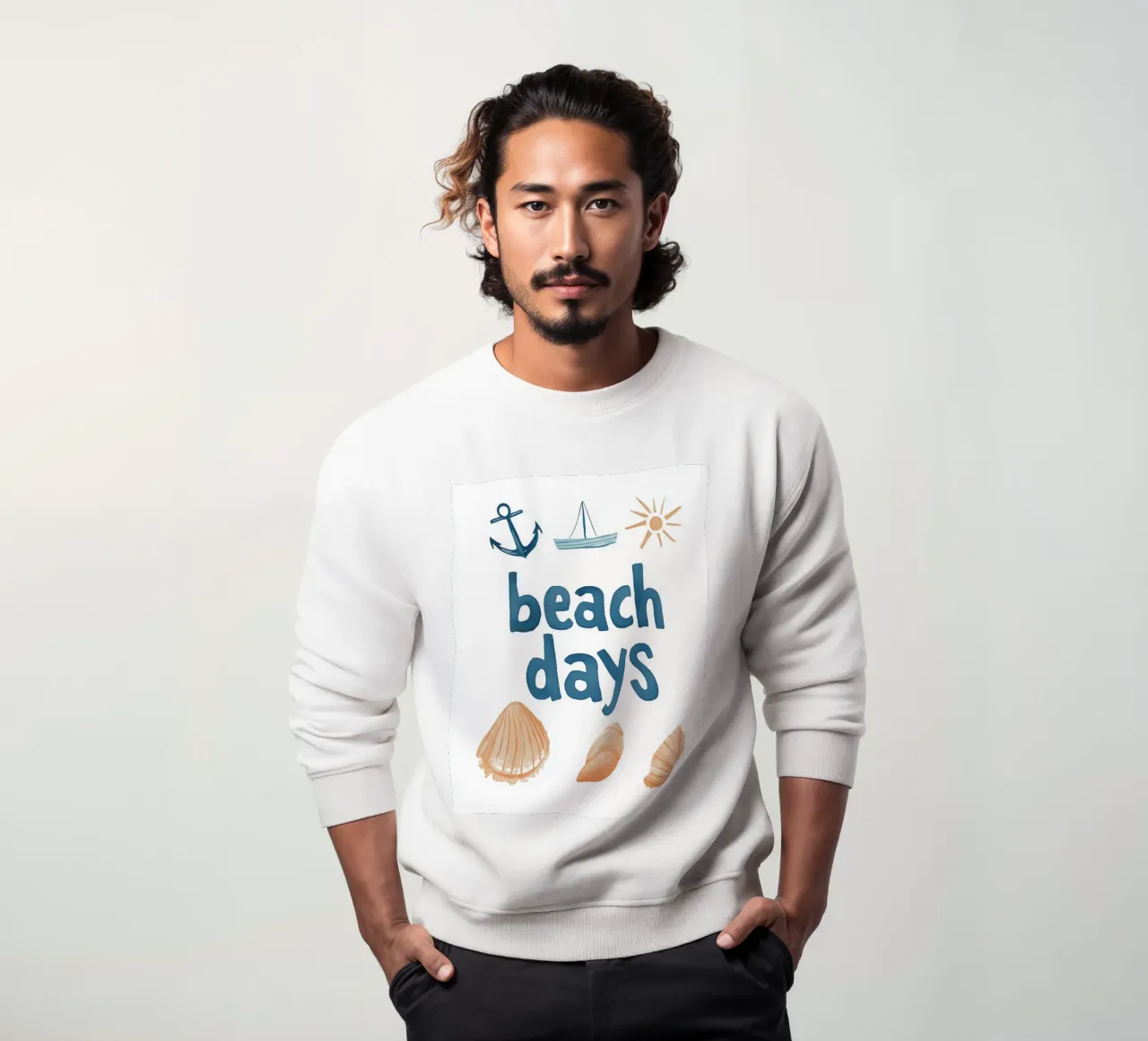 Beach Days No 2 felpa da treechild