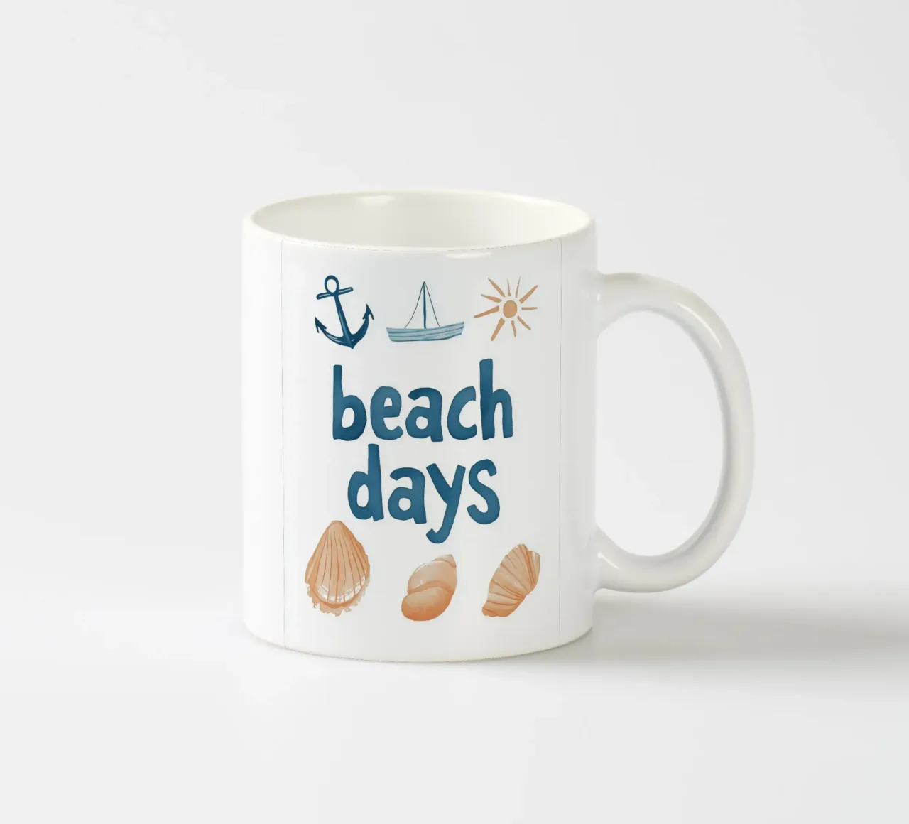 Beach Days No 2 tazza in ceramica da treechild