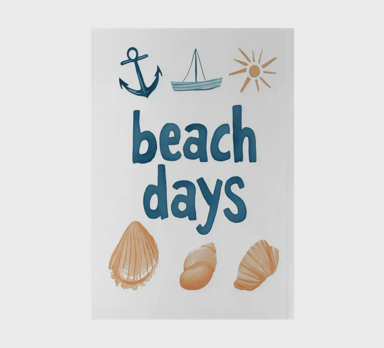 Beach Days No 2 notebook by treechild