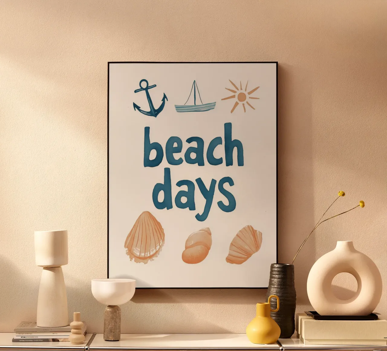 Beach Days No 2 alluminio dibond da treechild