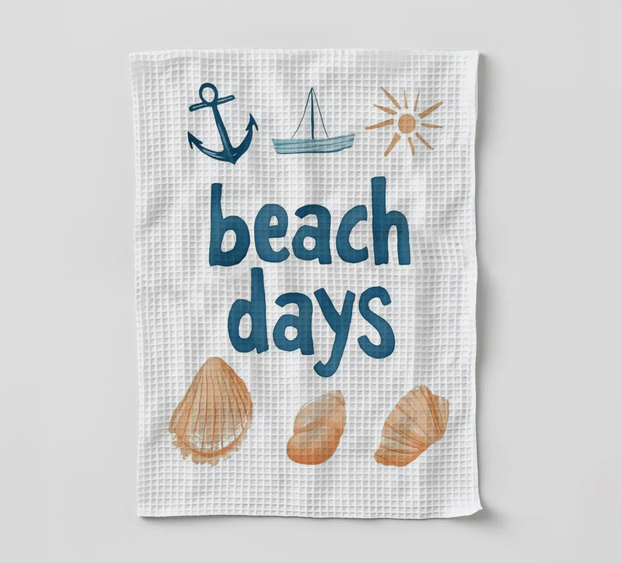 Beach Days No 2 canovaccio da cucina da treechild