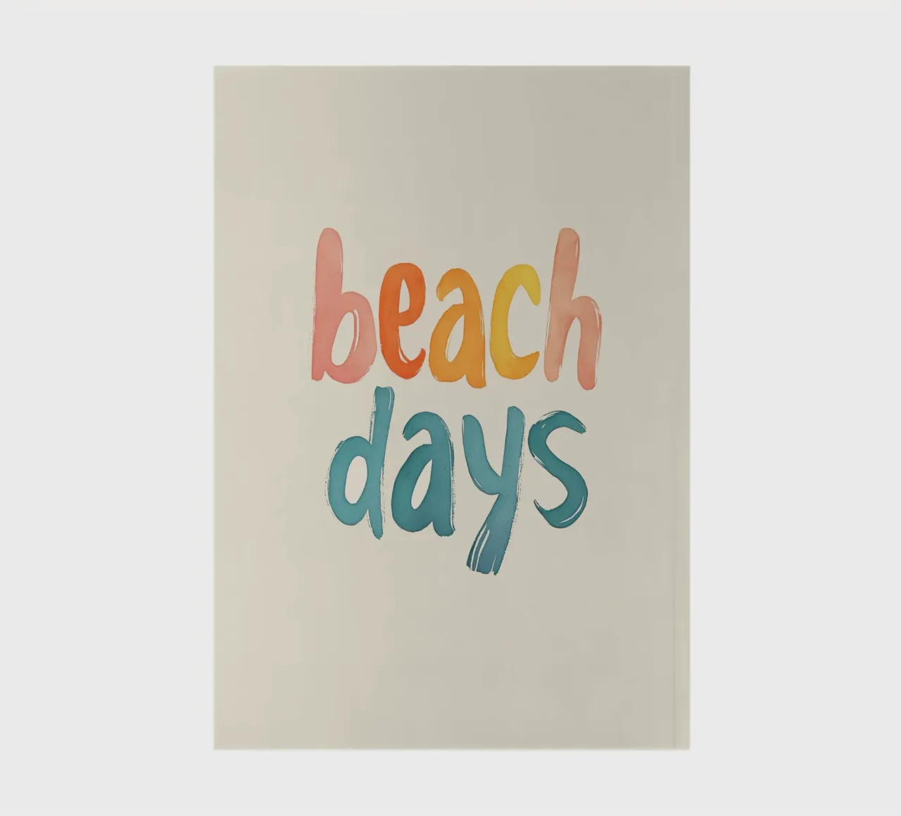 Beach Days No 3 notebook by treechild