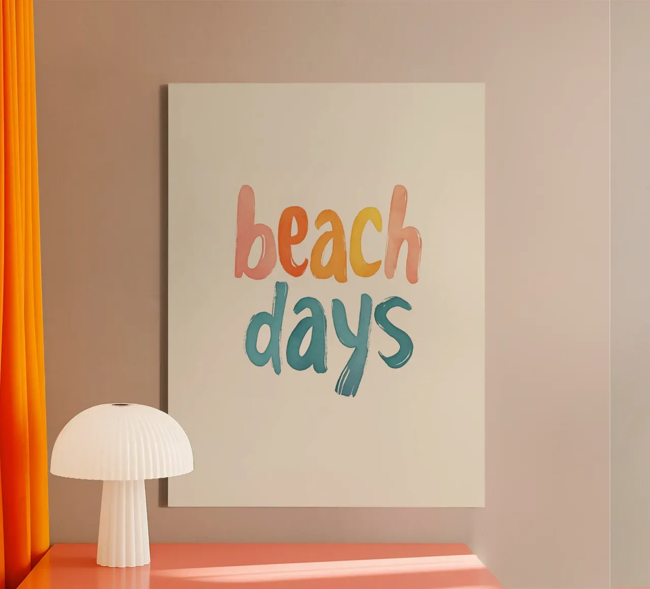 Beach Days No 3 canvas by treechild